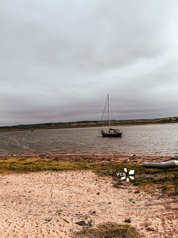 波特斯图尔特海天一色风光，英国北爱尔兰图片素材