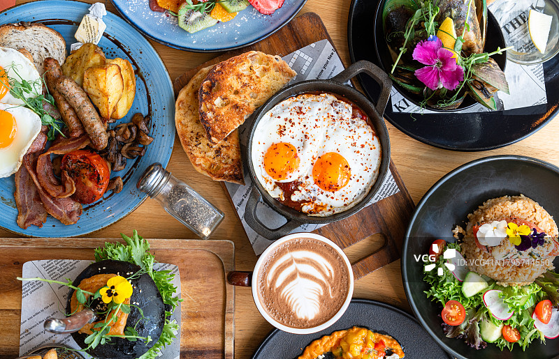 早午餐餐桌图片素材