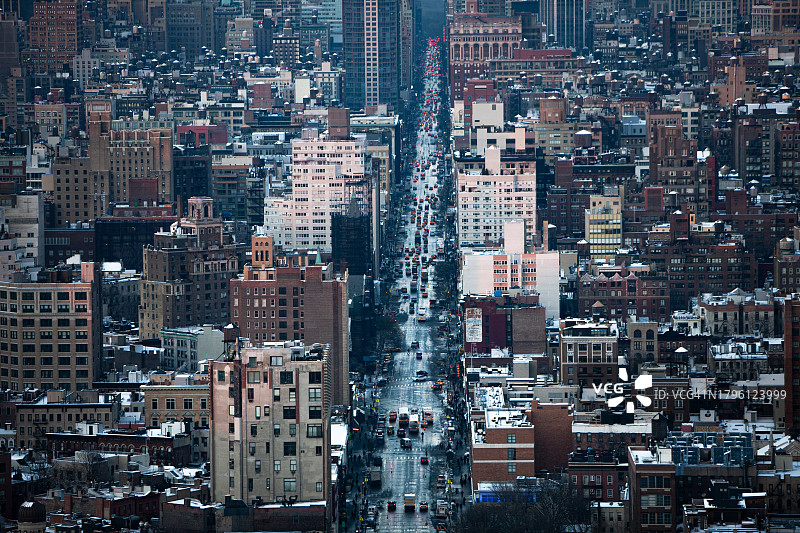 纽约第六大道和中城图片素材