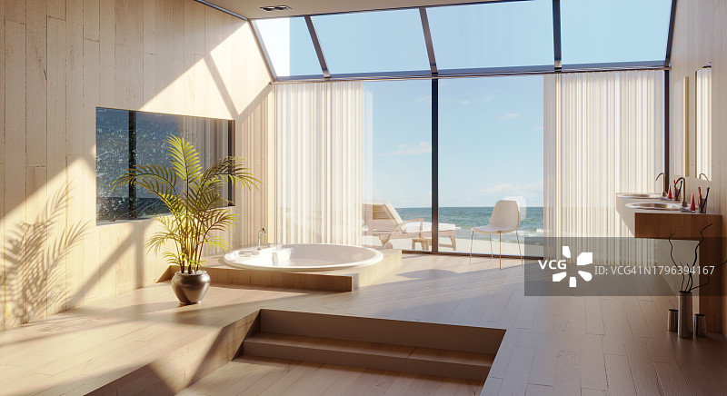 海滨休闲空间图片素材