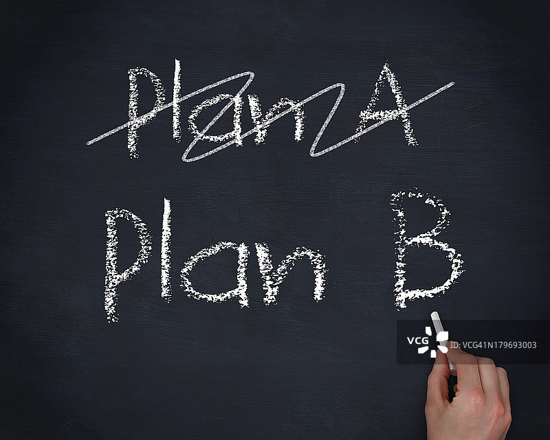 手写“B计划”图片素材