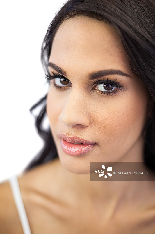 一个美丽女人的肖像图片素材