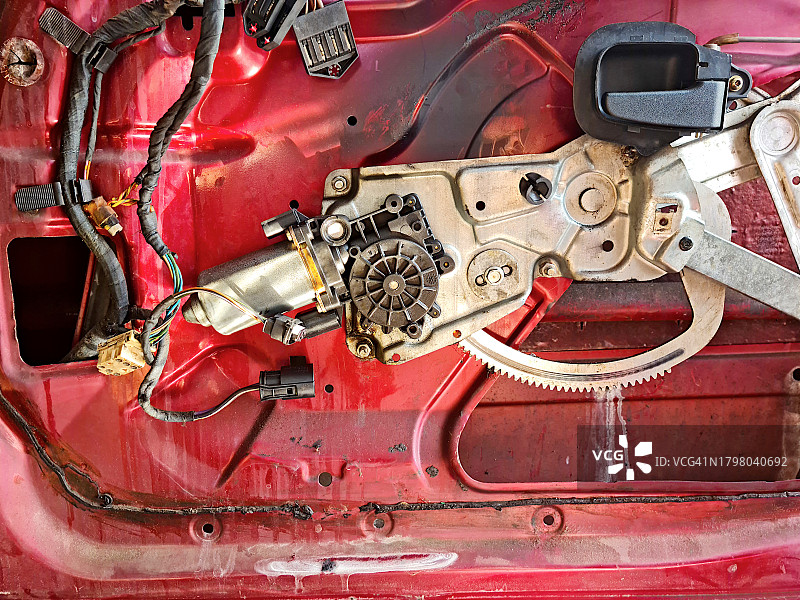 带电机的汽车车窗调节器图片素材