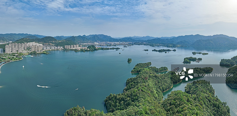 千岛湖鸟瞰图图片素材