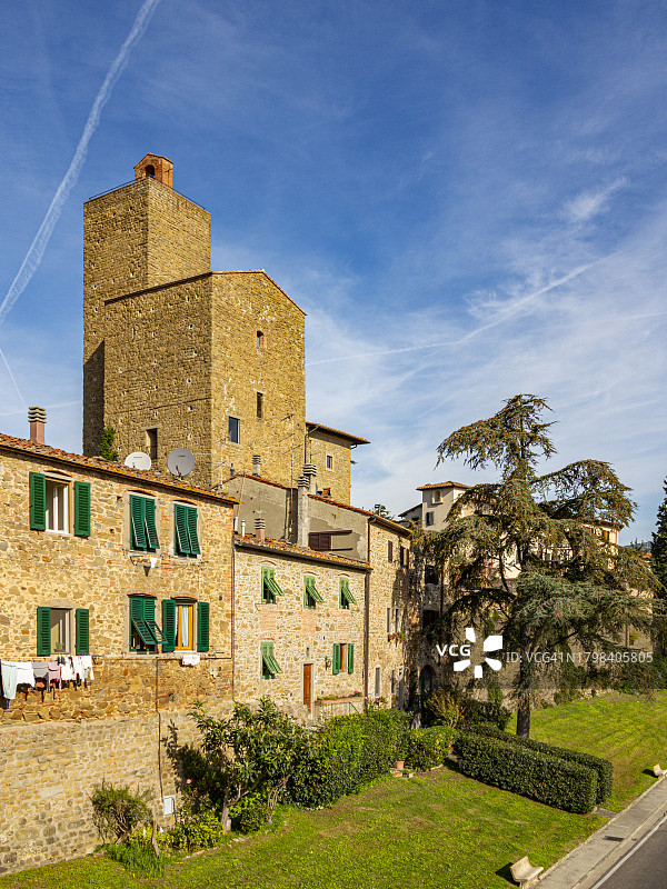 托斯卡纳芬奇村景色图片素材