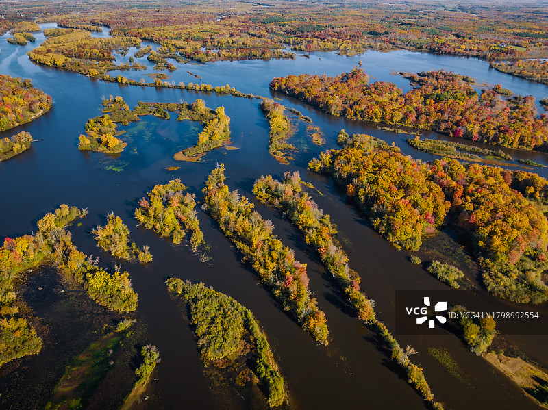 威斯康星河水流图片素材