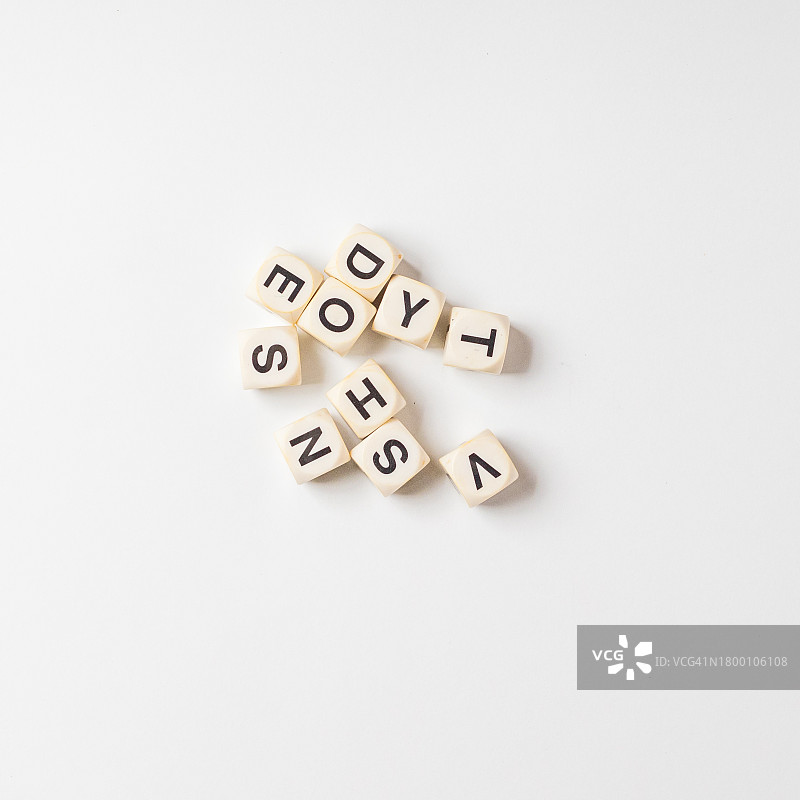 骰子字母图片素材