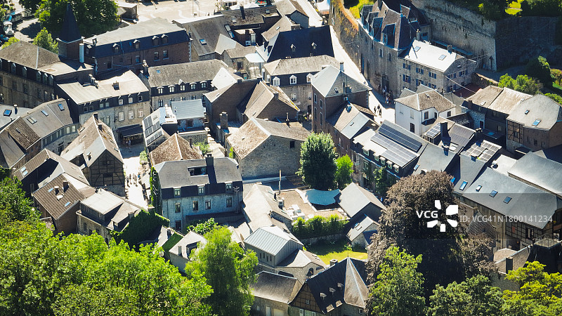 比利时阿登地区迪尔比伊鸟瞰图图片素材