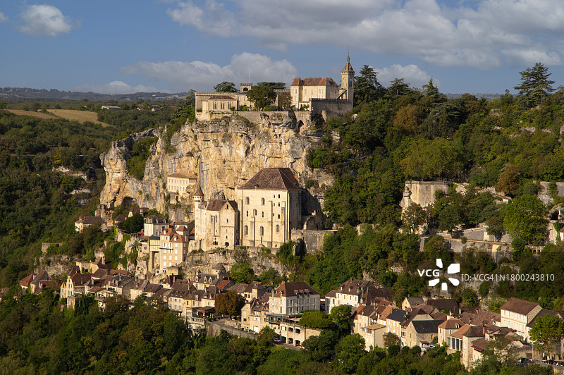 法国奥克西塔尼的罗卡马杜尔朝圣村图片素材