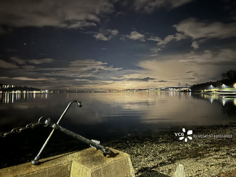 克莱德河夜景图片素材