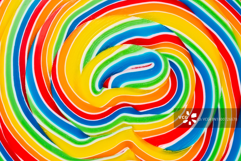 彩虹彩色漩涡图案棒棒糖纹理背景图片素材
