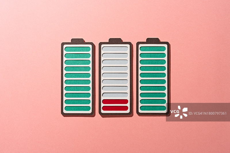 电池电量低提示概念图片素材