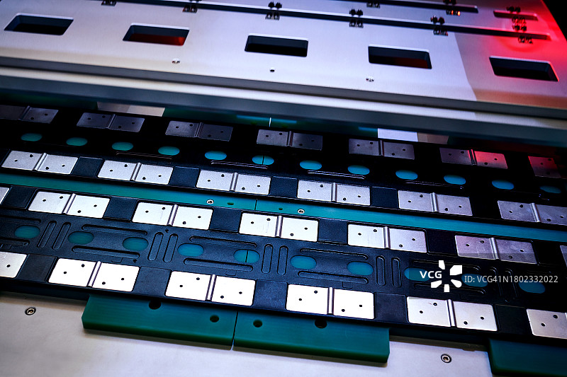 锂离子电池连接块扫描图片素材