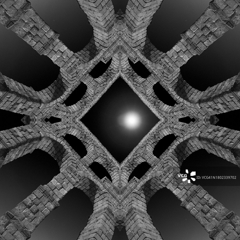 西班牙塞哥维亚罗马水道桥图片素材