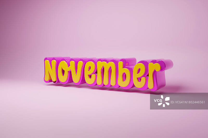 十一月月历图片素材