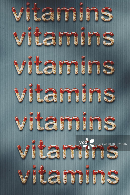 维生素单字无缝图案图片素材