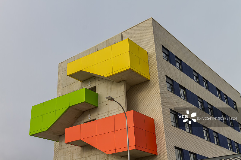 彩色建筑图片素材