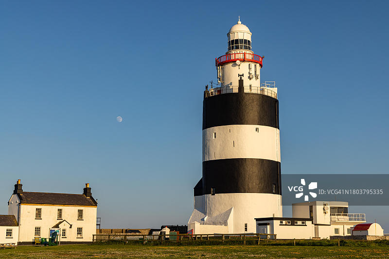 爱尔兰韦克斯福德郡胡克角的日落图片素材