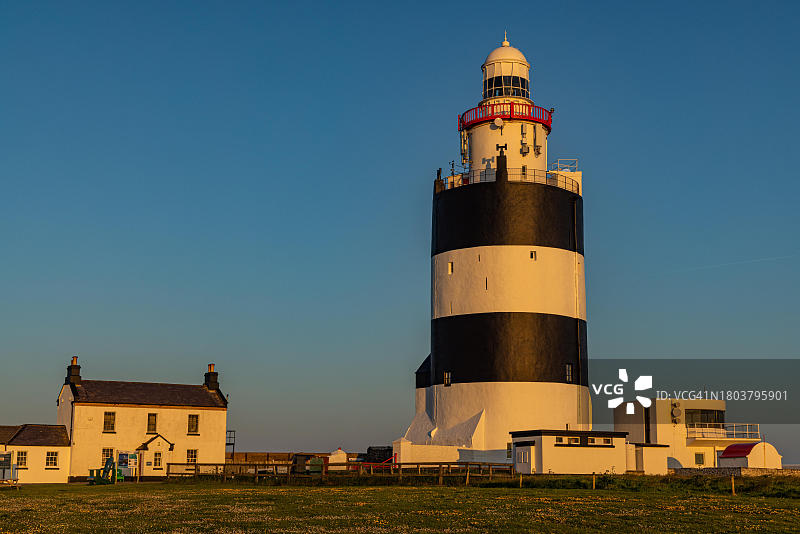 爱尔兰韦克斯福德郡胡克角的日落图片素材