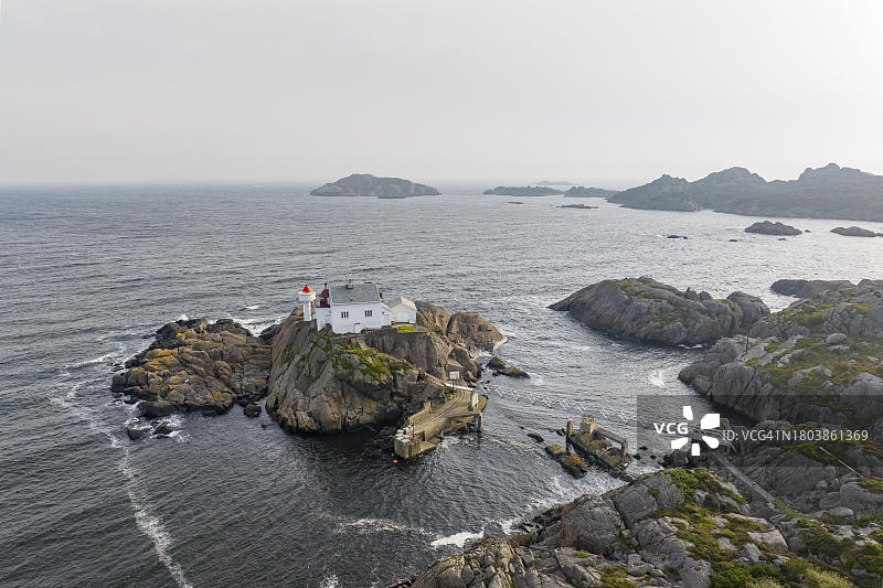 挪威埃格尔松维贝罗登灯塔图片素材