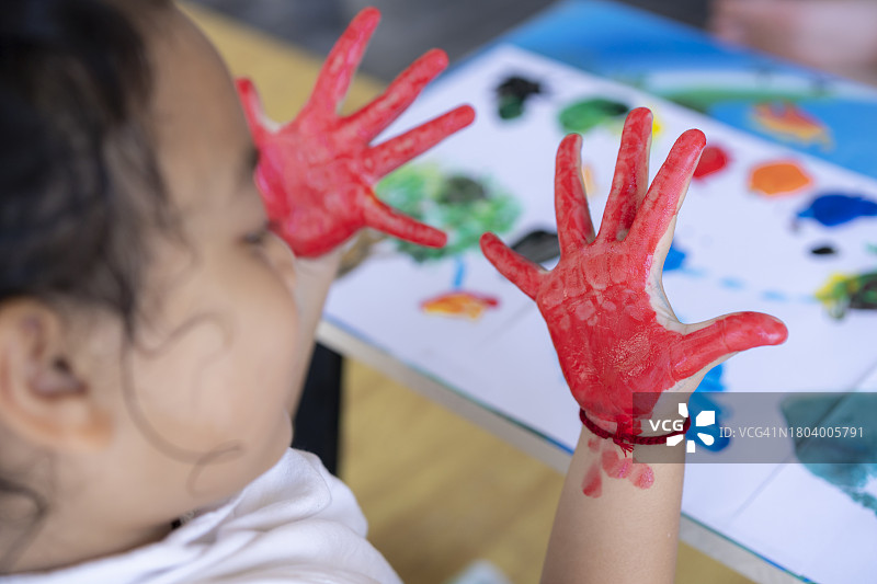 儿童手指画图片素材