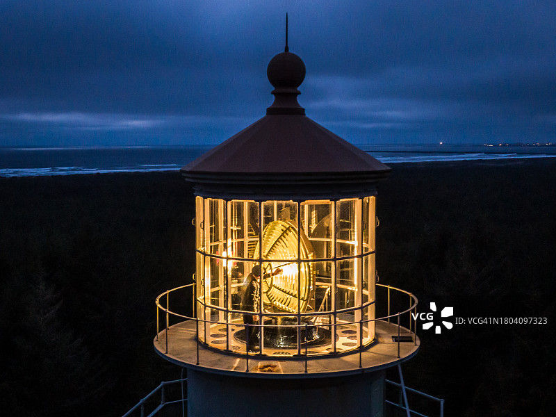 灯塔黄昏景观图片素材