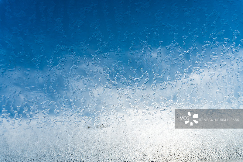 结冰的窗户图片素材