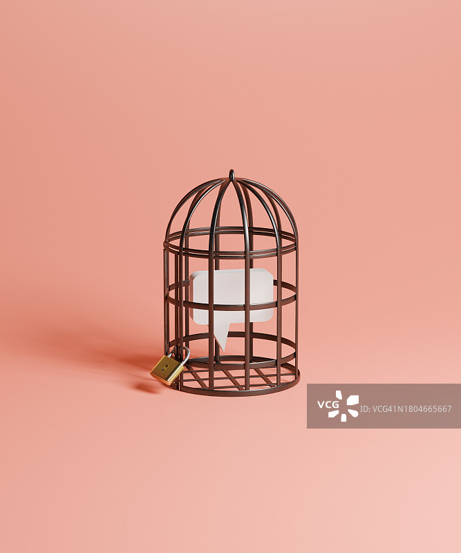 限制言论概念图片素材