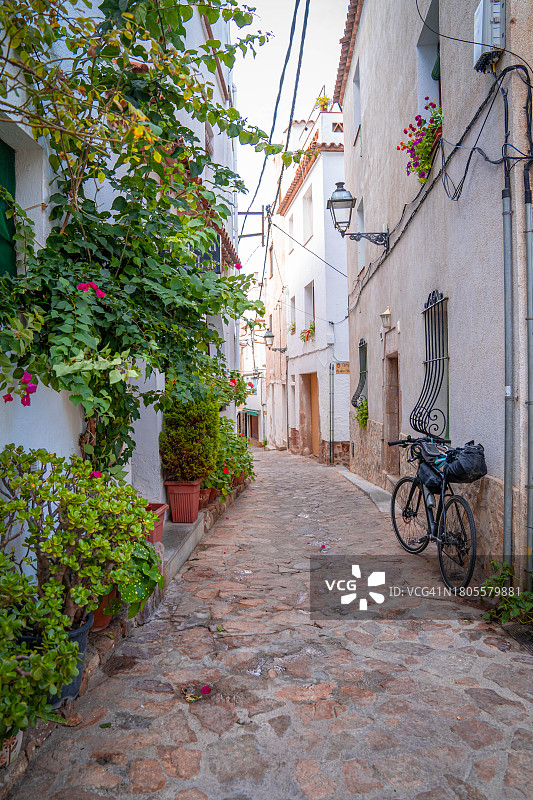西班牙滨海托萨街景图片素材