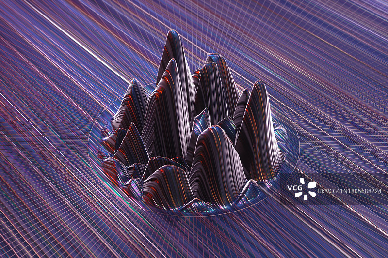 抽象流动数据AI图片素材