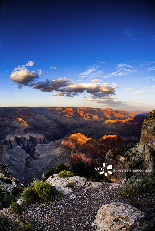 日落时分，科罗拉多大峡谷国家公园霍皮点，亚利桑那州，美国图片素材