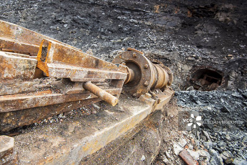 地下旧矿井图片素材