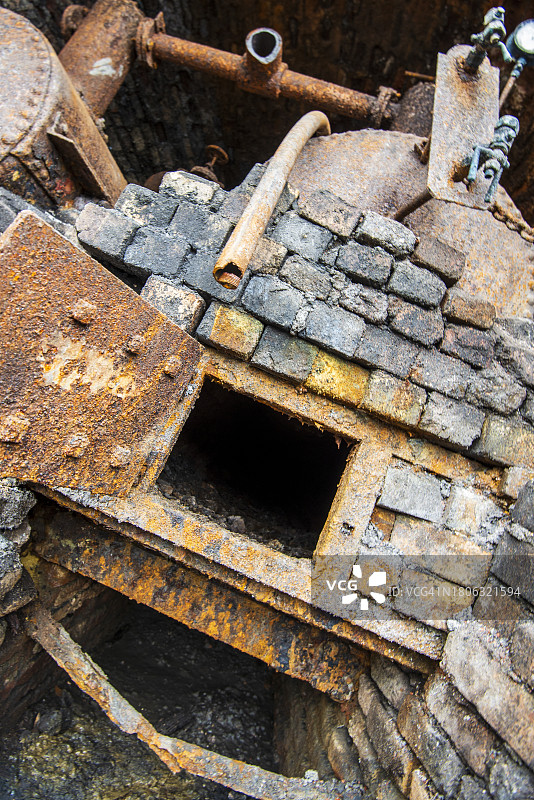 地下旧矿井图片素材