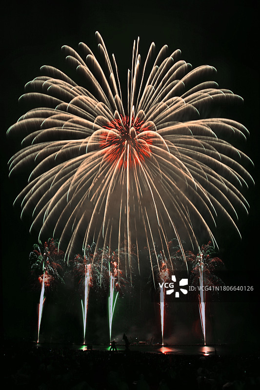 日本烟花比赛节图片素材