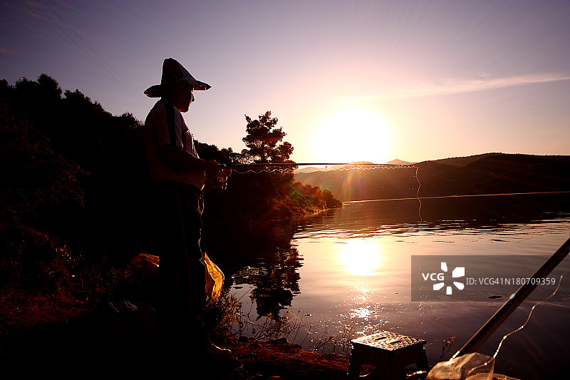 渔夫轮廓图片素材