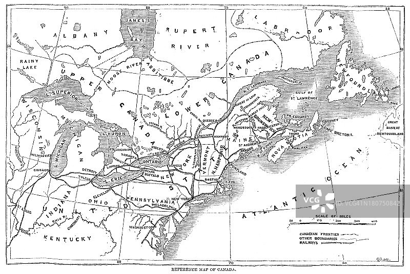 加拿大地图图片素材