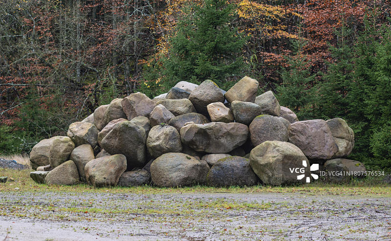 瑞典斯科纳托梅利拉市的石制储藏图片素材