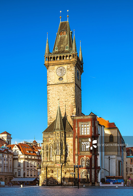 布拉格老市政厅塔楼图片素材