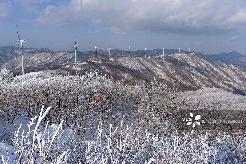 横城郡，江原道，太岐山图片素材