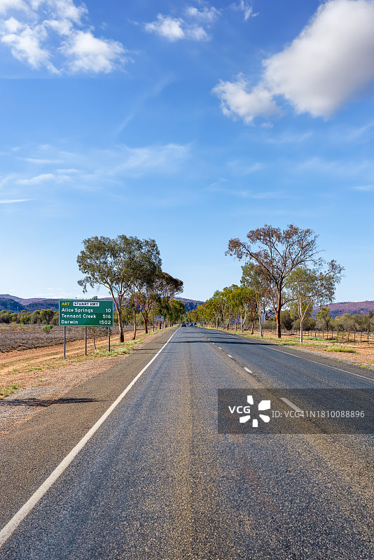 通往艾丽斯斯普林斯的路图片素材