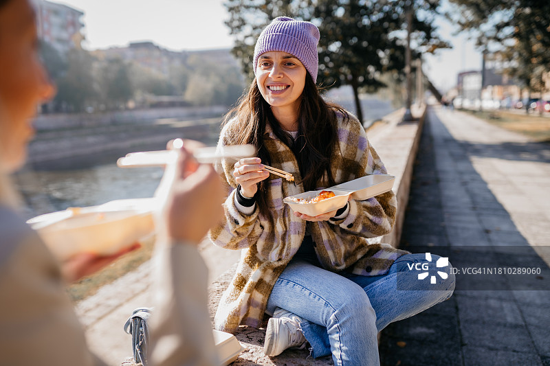外卖午餐的最佳选择图片素材