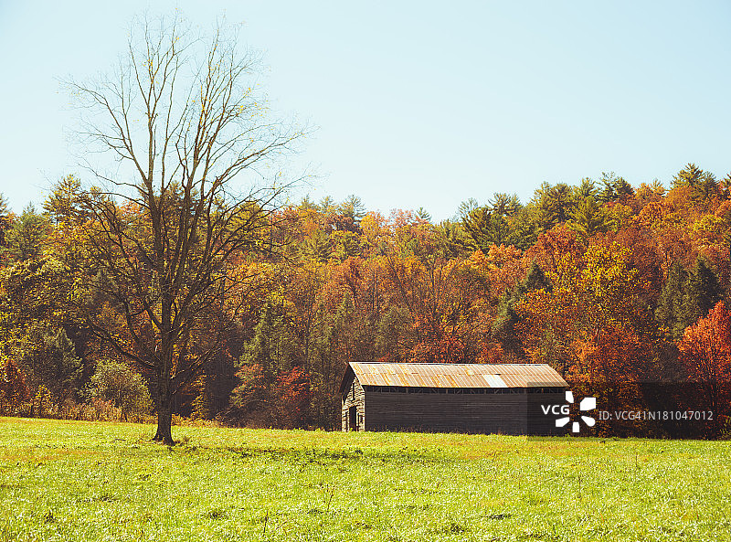 田纳西州的老棚屋图片素材