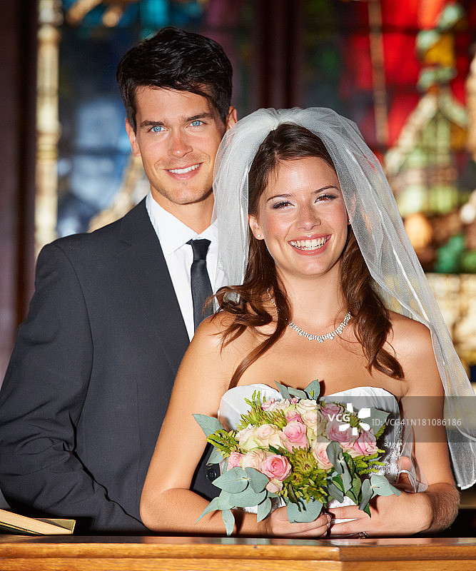 新婚幸福肖像图片素材