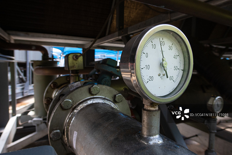 暖通空调系统温压测量时钟图片素材