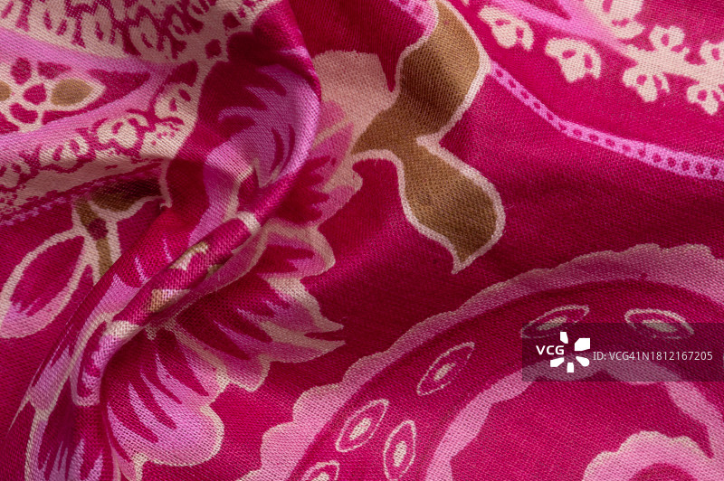 印度亚麻布面料无缝图案纹理背景图片素材