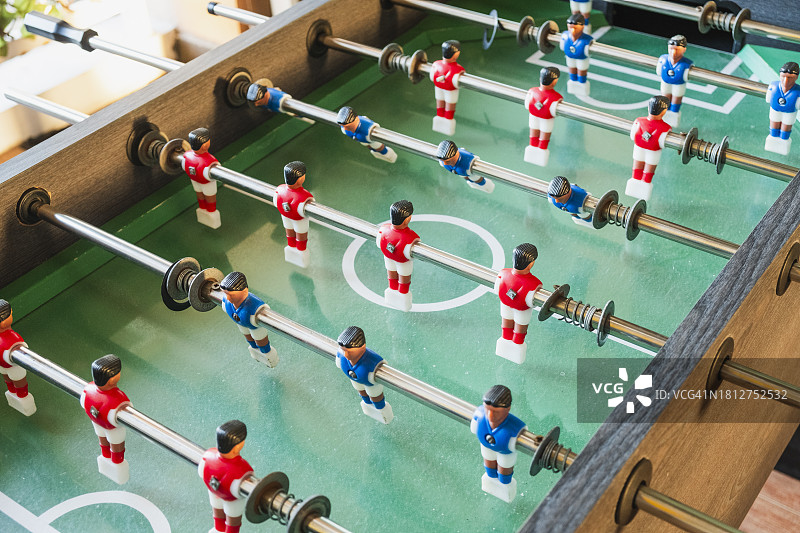 桌上足球游戏特写图片素材