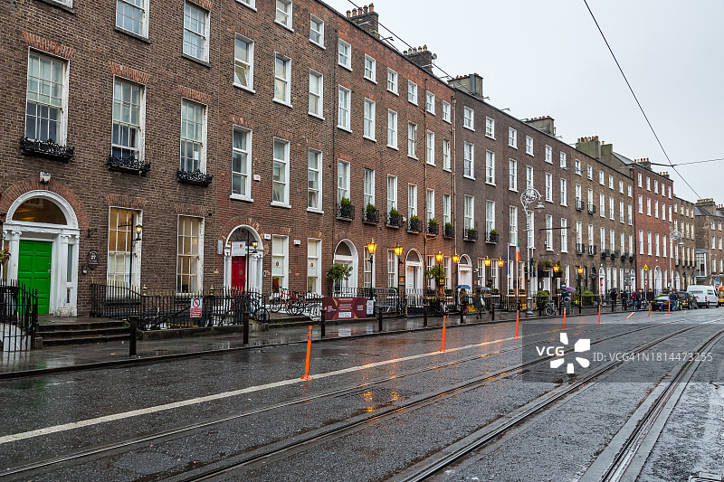 都柏林哈考特街的乔治亚风格建筑图片素材