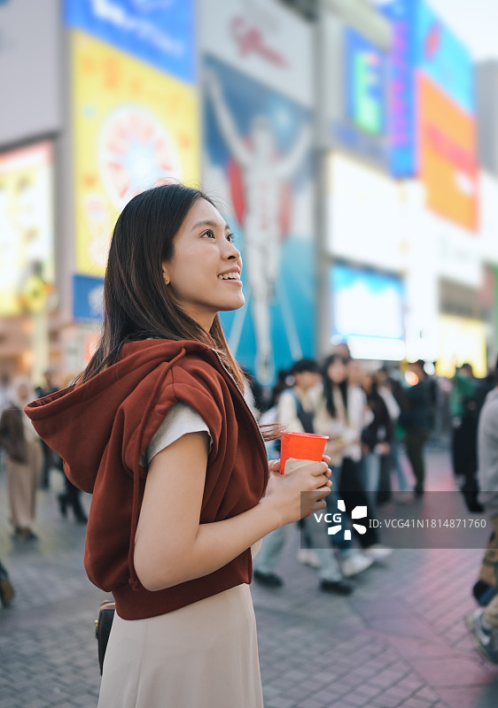 大阪道顿堀旅游购物图片素材