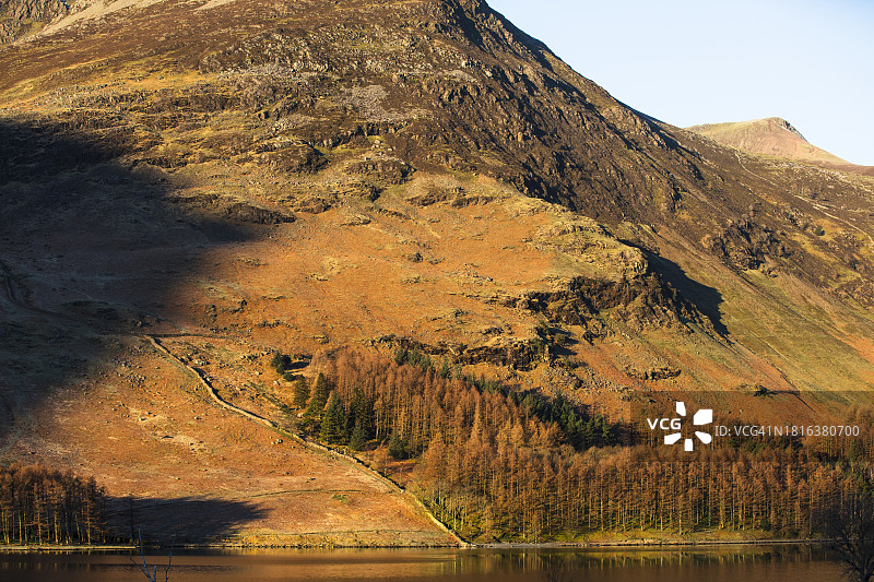 英国坎布里亚湖区巴特米尔湖图片素材