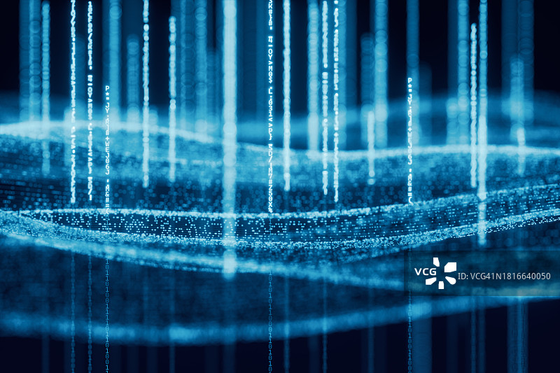 数据波和密码图片素材